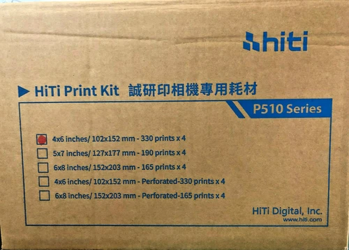 Hiti Ribbon + Carta 10x15 (4X6) per stampanti foto serie P510 -1320 stampe