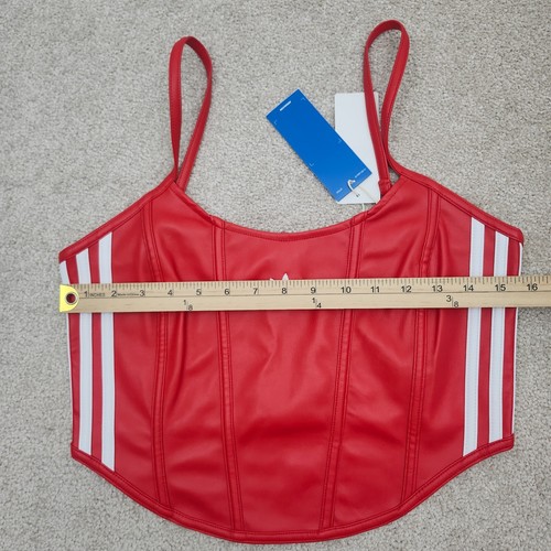 Adidas Mujer Talla 10 Firebird Plisado Corsé Rojo IW8462 - Imagen 4 de 6