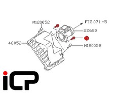 MAF Air Flow Meter To Air Box Bolts Fits: Subaru Impreza 92-98 WRX STi Mcrae GT