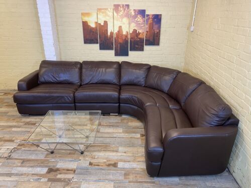 Comfy Supreme Brown Leather Corner Sofa