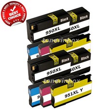 10Pk 950XL 951XL Ink Cartridge For HP OfficeJet Pro 8100 8600 8610 8615