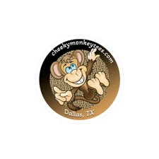 Cheeky Monkey Tees Vinyl Sticker Decal