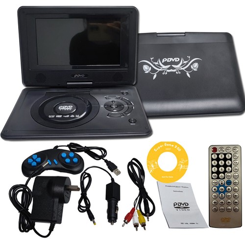 Portable DVD Player 16: 9 Swivel Screen CD/ DVD/ DVD/ VCD/ All Regions Support - Picture 12 of 12
