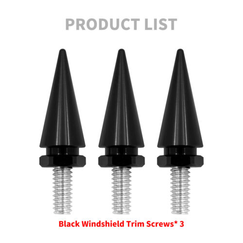 Impaler Spike Black Wind Screen Windshield Bolt For Harley Electra Street Glide - Bild 2 von 13