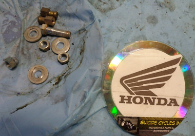 1983 CX 650 Honda custom rear shock mount misc hardware nuts washers 82 83
