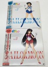 Sailor Moon TV Anime LD Laser Disc Vol.2  Vol.3 Set Toei 1993 OBI NTSC Japan
