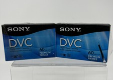 Lot Of 2 Sony Mini DV Digital Video Cassette DVC 60min Premium Tapes New Sealed