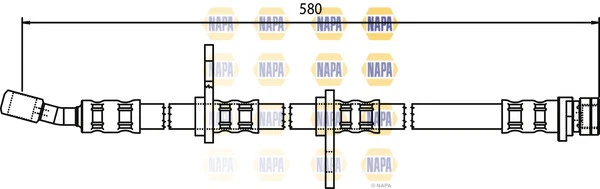 Manguera de freno trasero NAPA para Honda Civic 1995-2001 CRX 1987-1989 + otros modelos Foto 2 de 4