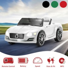 12V Kids Ride on Car Battery Powered Electric Toys Bentley Licensed w/Remote LED