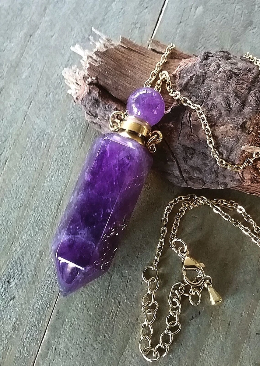 AMETHYST Urn Necklace Cremation Jewelry AMETHYST URN Pendant
