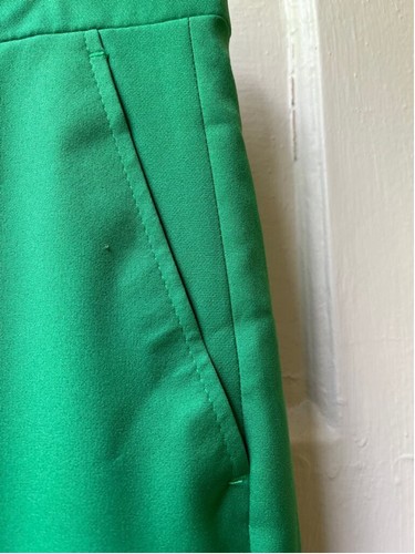 NWT BoohooMAN tall straight leg bright lime green polyester blend Pants Size 30 - Picture 4 of 10