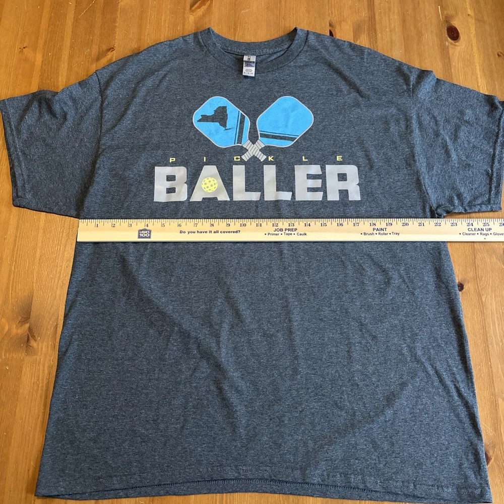 Pickleball Gildan New York Pickle Baller Size XL Short Sleeve T-Shirt Unisex Pickleball Gildan New York Pickle Baller Size XL Short Sleeve T-Shirt Unisex