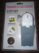 Damsel In Defense - Step Off przenośny alarm wejściowy, nowy, zapieczętowany alarm 120 decybeli