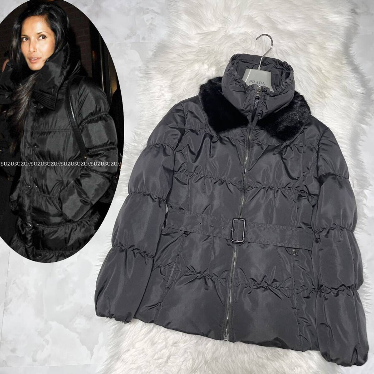 Authentic  Prada Down Jacket Coat with Squirrel F… - image 1