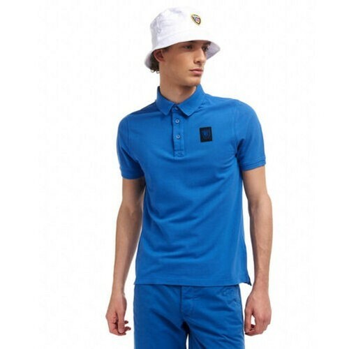 BLAUER Polo Man Garçon T-Shirt Piquet Coton Élastique Jersey 21SBLUT02329 - Picture 2 of 11