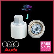 Audi New Locking Wheel Nut Key Bolt Letter J 809 Fast And Free