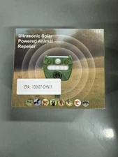 Motion Sensor Ultrasonic Solar Repeller for Outdoor Animals with Flashing Light