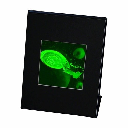 Star Trek USS Enterprise Next Generation Hologram Picture DESK STAND Collectible - Picture 3 of 7