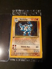 Pokemon Machamp 8/102 Set Base Saled Prima Edizione Eng sigillato