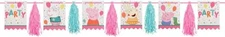 Peppa Pig Confetti Nick Jr Cartoon Kids Birthday Party Decoration Tassel Garland