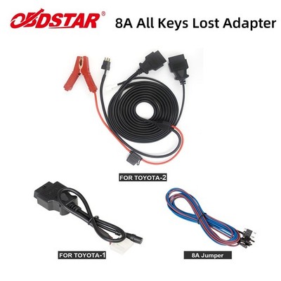 OBDSTAR Toyota-1 + Toyota-2 + 8A All Keys Lost Adapter for X300 DP Plus and Pro4
