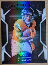 2025 Panini Certified Football #CRK-RHY RJ HARVEY RC Certified Rookies