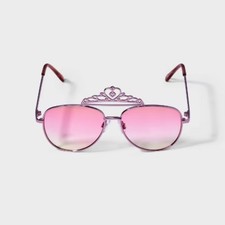 Girls' Crown Aviator Sunglasses - Cat  Jack Metallic Pink UV Protection