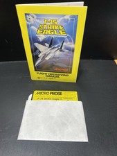 F-15 Strike Eagle Jet Fighter Simulation Commodore 64 Manual and 5.25 Disk Vtg
