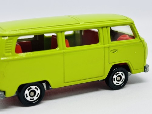 Tomica Tomy F29-1-17 Volkswagen Microbus - Yellow Green - Made In Japan - Picture 13 of 23