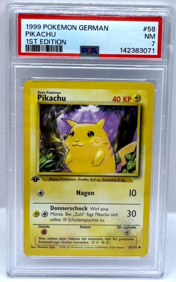 Pikachu Pokémon TCG Professional Sports Authenticator (PSA) Grade