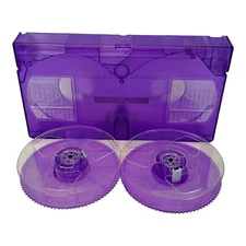 VHS is LIFE Purple Transparent Color VHS Shell w/ Matching Spools - NO TAPE