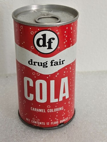Vintage Red Drug Fair Cola Alexandria VA Straight Steel Soda Pop Can - Bild 3 von 6