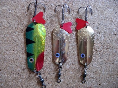 3 Zepp Blinker 2x 30g 1x 45g Balzer für Hecht