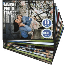 10 Pack Magnetic Frames 8.5 x 11 inch Magnetic Picture Frames for Fridge