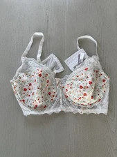 Adore Me Floral Lace Bra 44DD Girly Coquette Fairycore Sexy