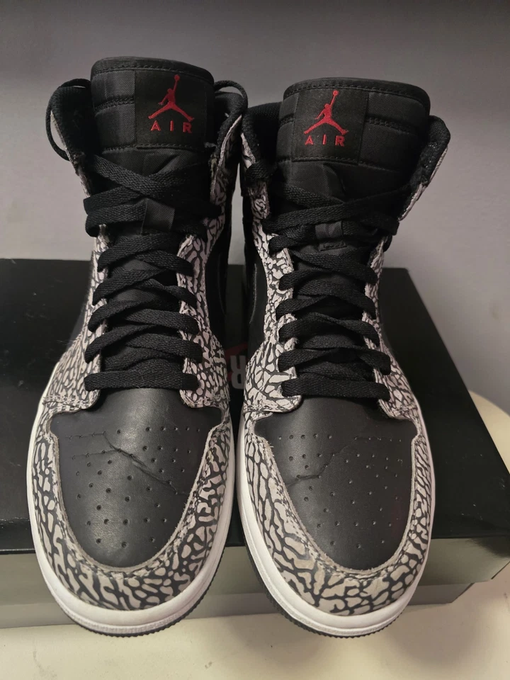 Nike Air Jordan 1 Retro Alto 'Black Elephant' 2016 839115-013 OG EUC Hombres 11 Foto 4 de 4