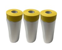 3X Masker Tape Abklebeband Baufolie Malerkrepp Klebeband 1100Mm/20M