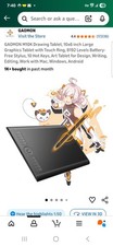GAOMON M10K Drawing Tablet, 10x6 inch Large Graphics Tablet with Touch Ring, 819