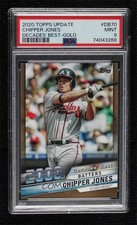 2020 Update Decades Best Batters Gold 18/50 Chipper Jones PSA 9 MINT HOF 0i1b