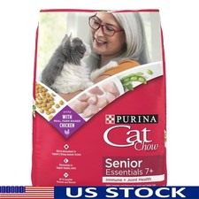 Senior Cat Food Dry Kibble Chicken Immune Joint Health Whole Grain Natural 14lb 1.78 per gallon