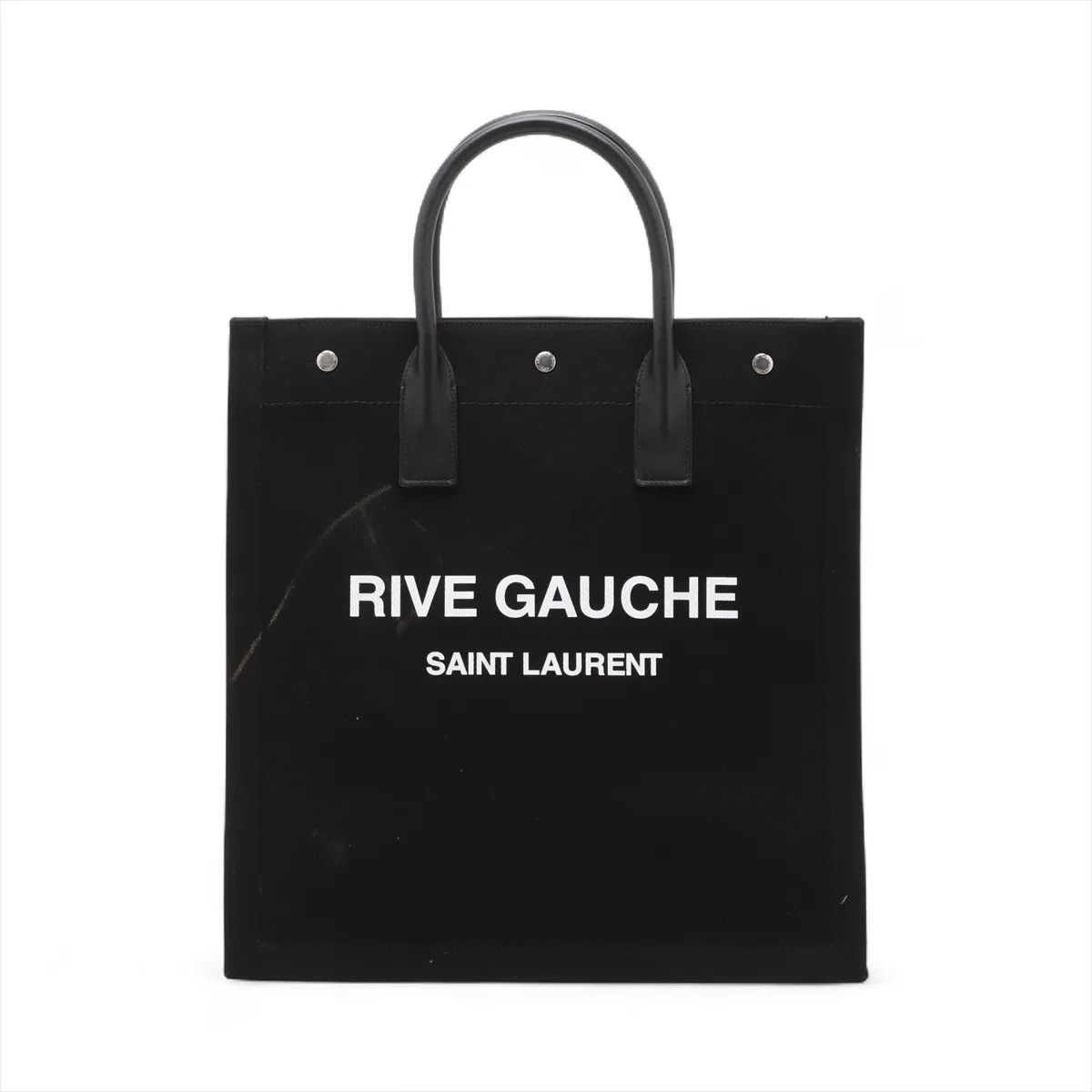Saint Laurent Paris Rive Gauche borsa tote tela x pelle nera 632539