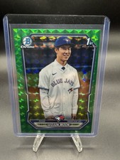 Seojun Moon 2026 Bowman Chrome Green Geometric Refractor /99 Blue Jays Prospect