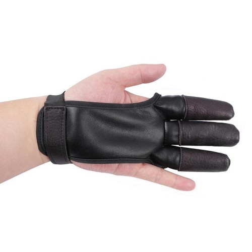 Leather Finger Tab Accessories 3-Finger Recurve Training s, Three Finger - Picture 7 of 7