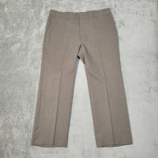 Levi's Menswear Action Slacks Pants 36x28 Beige Sta Prest Dress Trousers