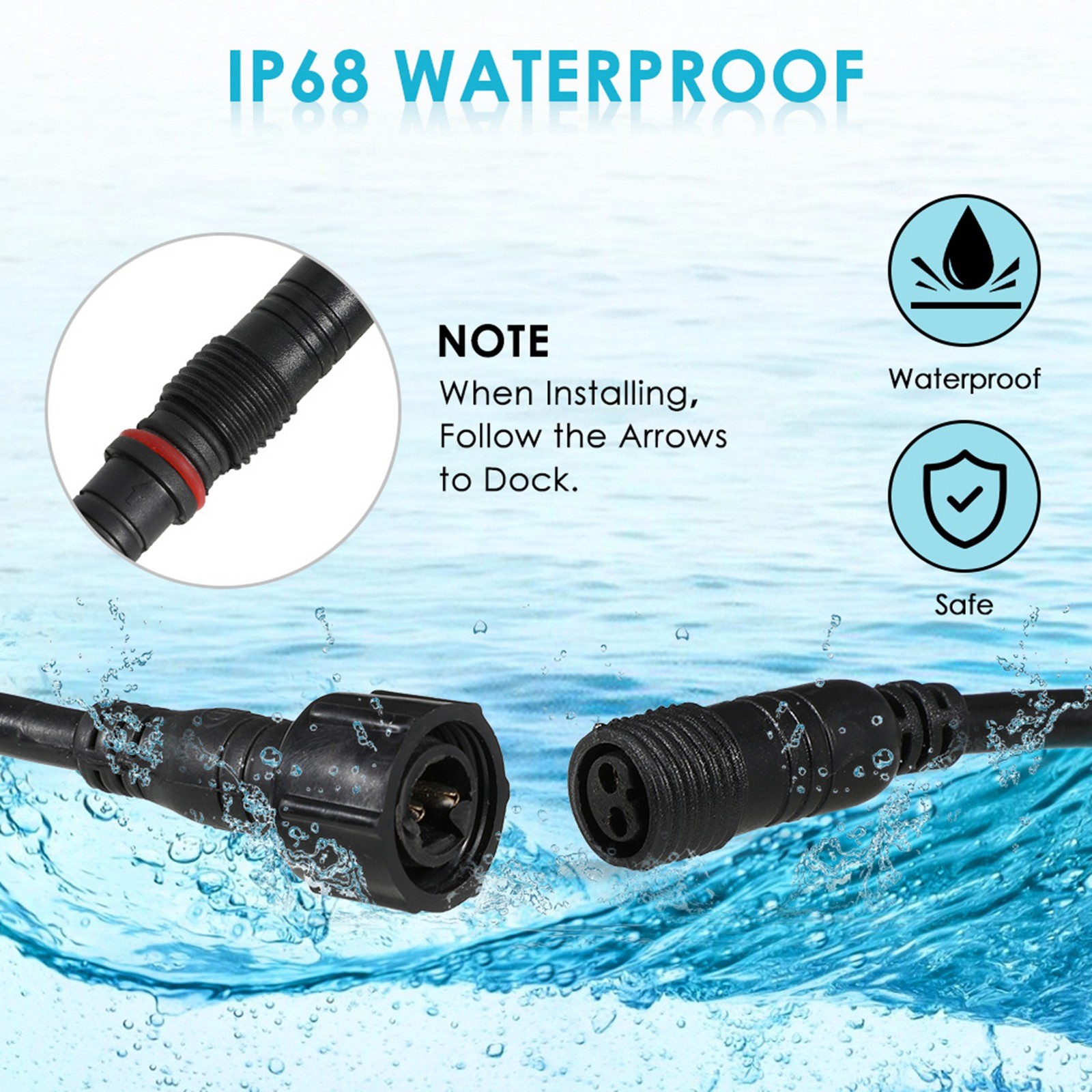 RGB Underwater Lights With Remote Control For Pool Decoration