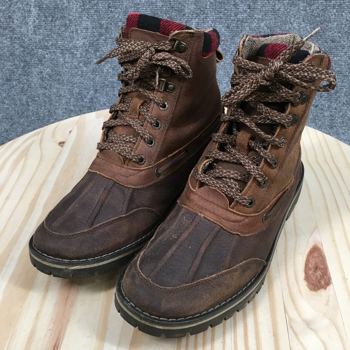 GH Bass & Co. Raider Work Duck Boots Mens 8 M Hiking Plaid 