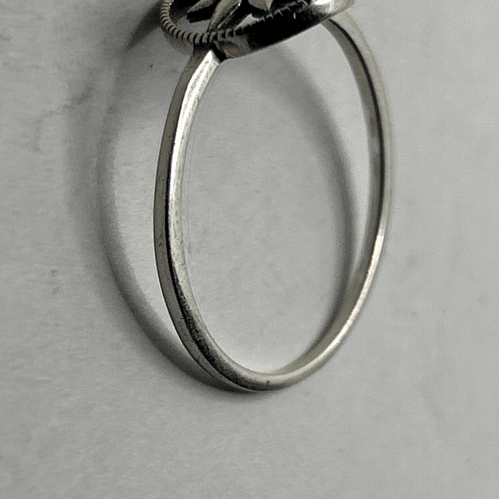 Solid 925 Sterling Silver North Star Ring Star De… - image 3