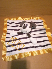 Disney Mickey Mouse 12 x 12" Plush Lovey Baby Blanket.