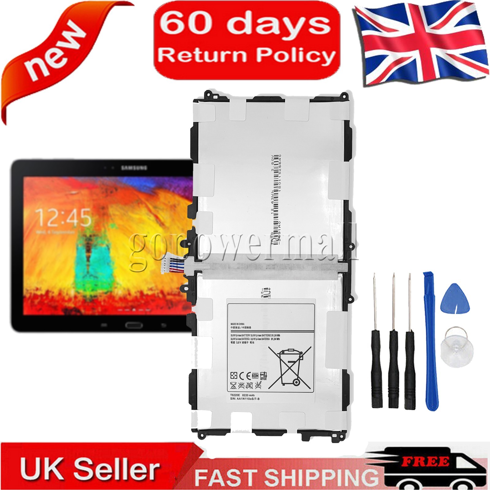 Battery For Samsung Galaxy Tab Pro 10.1 SM-T520,SM-P601,P600 P601 P605 P607 T520