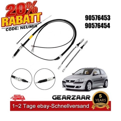 HANDBREMSSEILE FÜR OPEL CORSA C KOMPLETT-SET (5 tlg.) FESTSTELLBREMSE SEILZUG